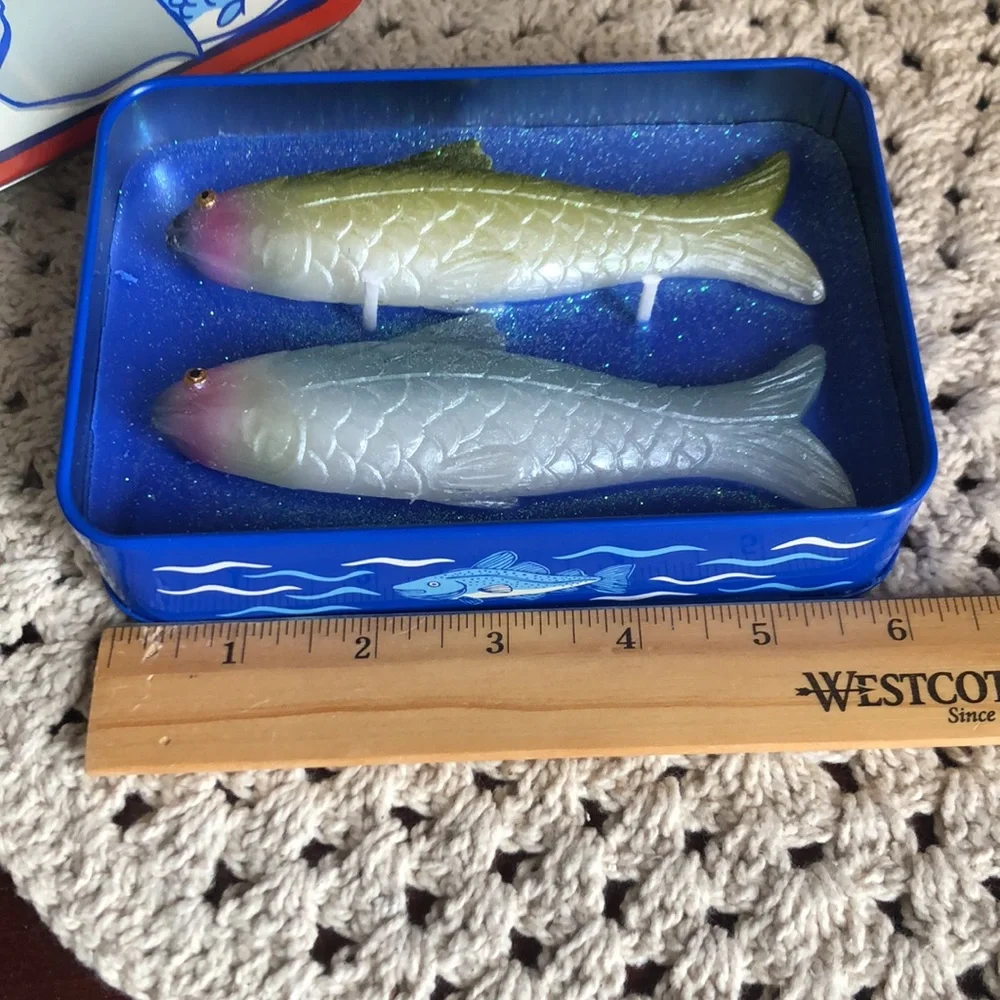 Mediterranean Olive Oil Scented SARDINE Candle Tin Home Accent Decor